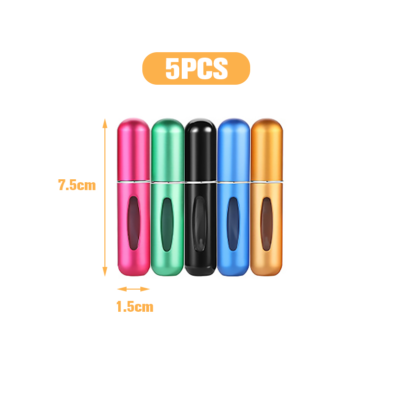 5/10ml bundfyldende pumpe parfume genopfyldelig sprayflaske mini bærbar tom kosmetikbeholdere forstøver flaske rejse