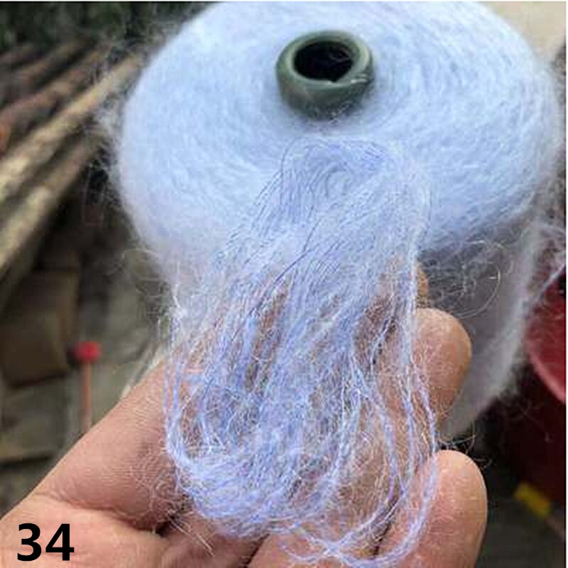 Ovillo de lana de Merino de 250g para ganchillo tejido a mano, lana de bebé amigable con la piel, bufanda artesanal, chal, hilo de suéter XJ69: 34-250g