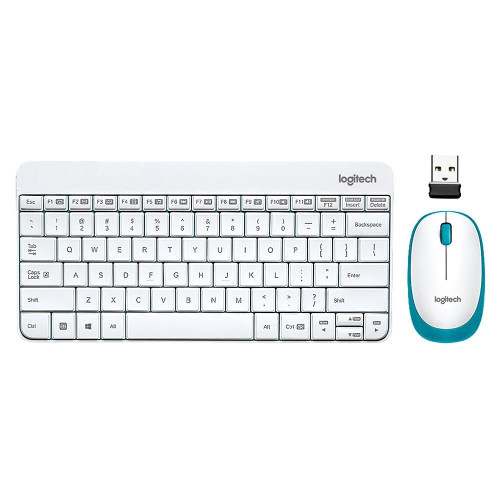 Logitech MK245 USB Nano sans fil Mini clavier 1000DPI souris ergonomique Combos ensemble pour bureau à domicile école ordinateur portable