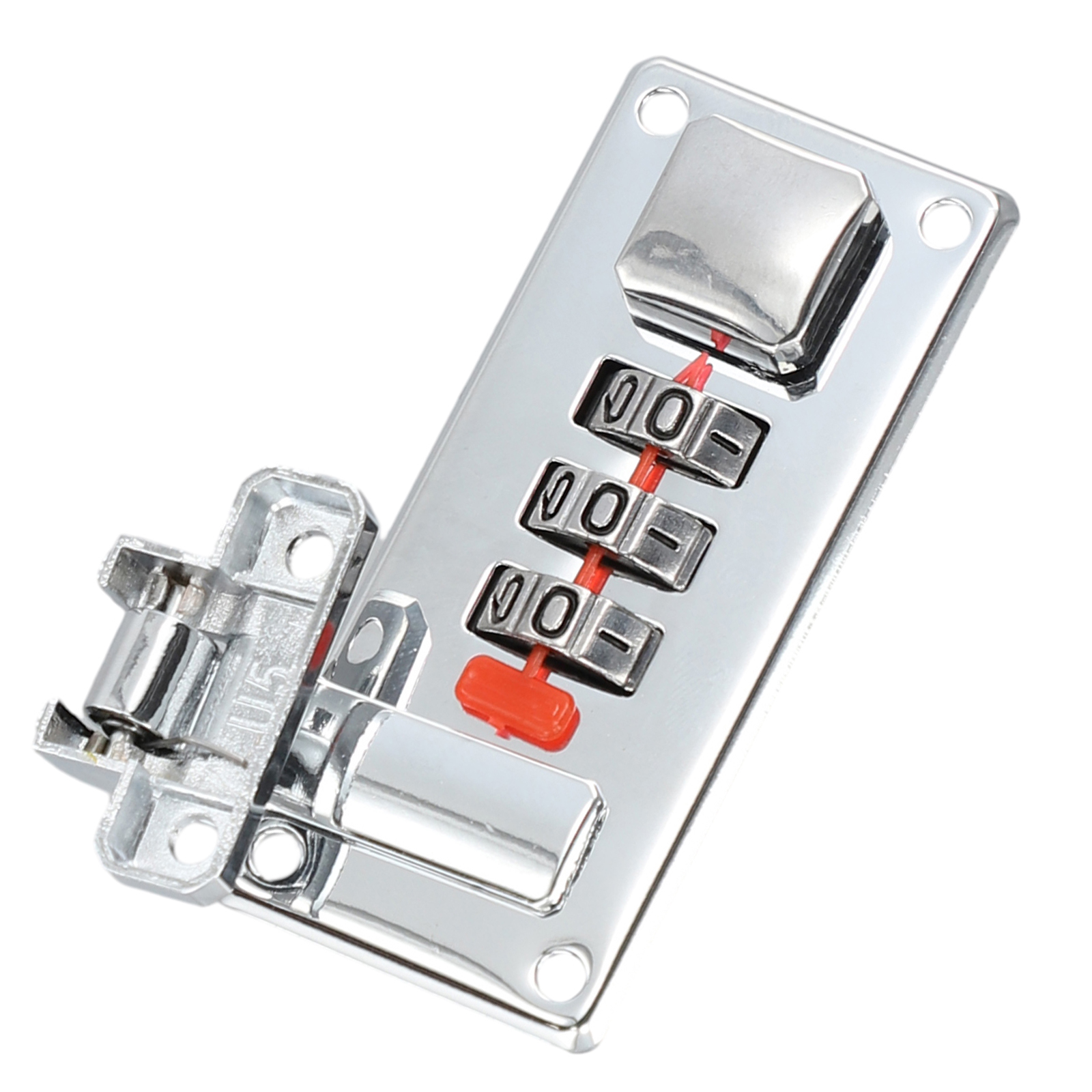 Password Lock Latch Silver Coded Locks 65mm*29mm Retro Vintage Jewelry Wooden Boxes Case Luggage Suitcase Chest Hardware