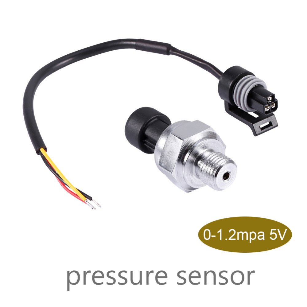 Pressure Transducer Sensor DC 5V 0-1.2 MP Carbon Steel Non-corrosive Gas Diesel Water Air Pressure Transducer Sensor Measurement