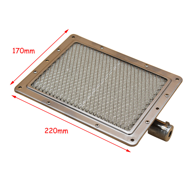 BBQ Accessories Infrared Burner Ceramic Plate Burner Heater Replacement Component 220*170mm Liquefied Gas Gas Stove Burner