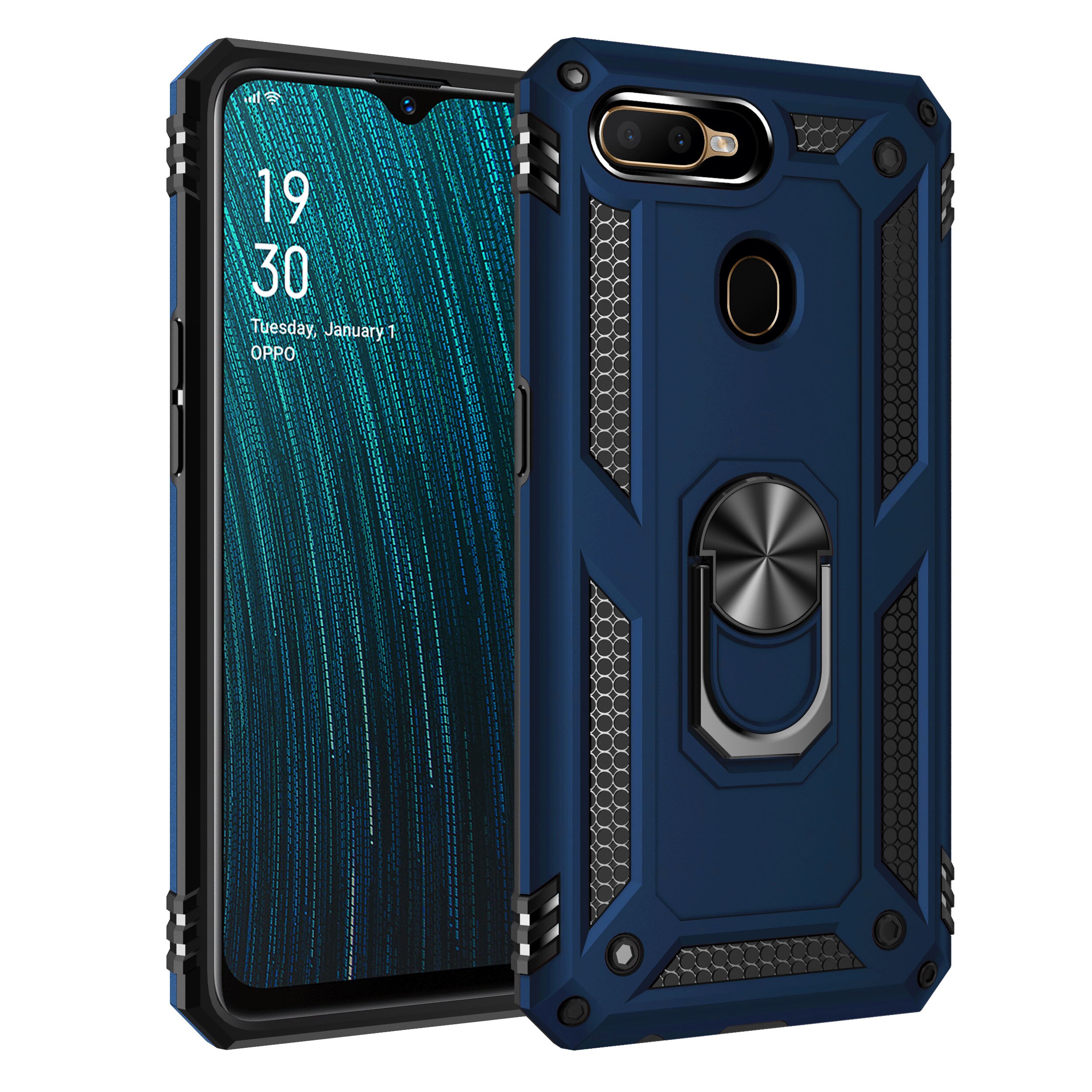 OPPO A5S Case Heavy Duty Tough Rugged Armor Case Kickstand Shockproof Case For OPPO A5S CPH1909 A 5S OPPOA5S OPPO AX5S