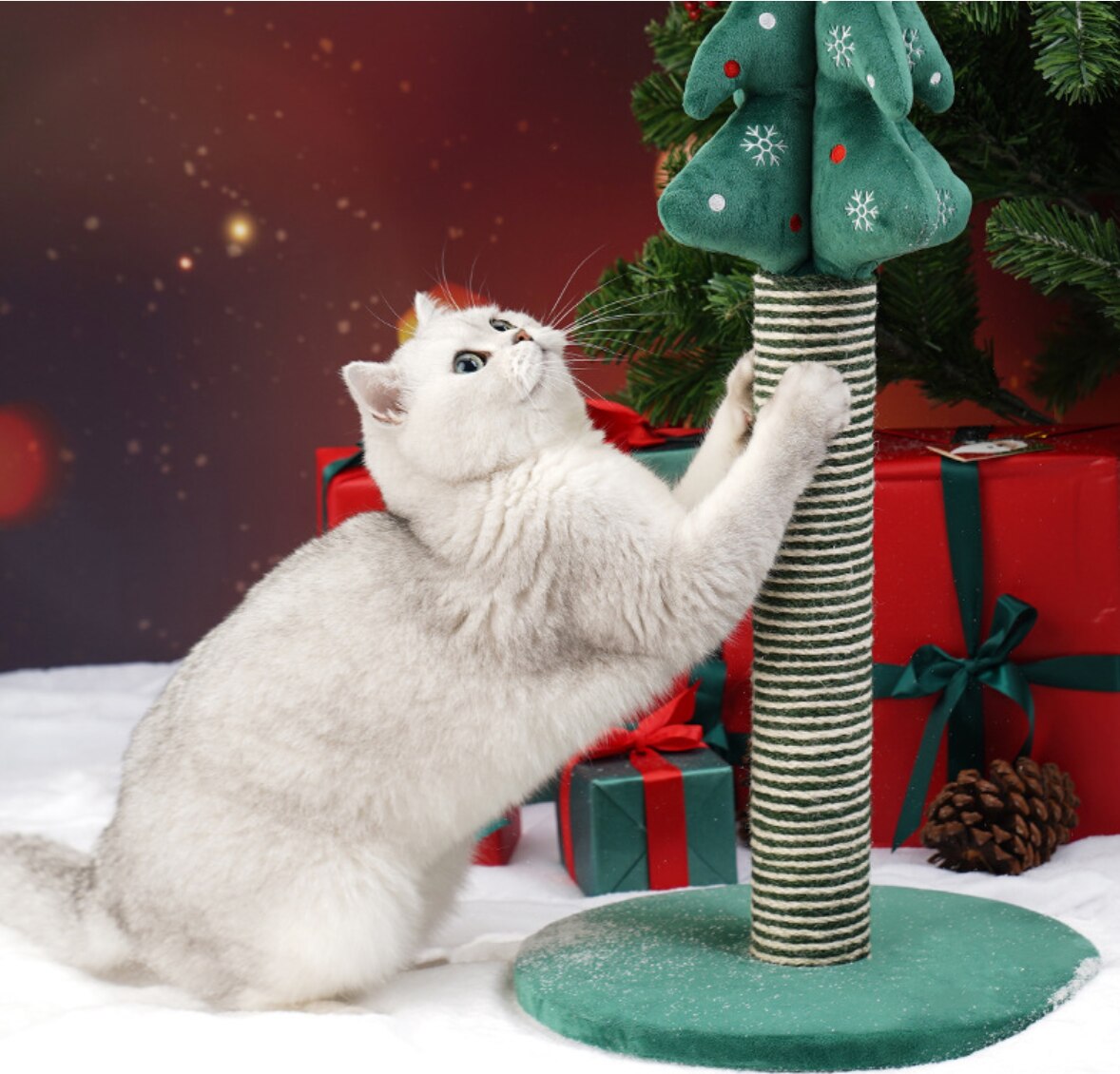 Cat scratching post Christmas tree vertical sisal non-dandruff cat climbing frame