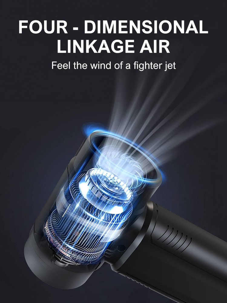 130000 Elektrischer Luftzerstäuber mit Drehzahl, Turboventilator, Druckluftzerstäuber, 3-Gang-verstellbares Jet-Trockengebläse für sterben Reinigung von Computertastaturen