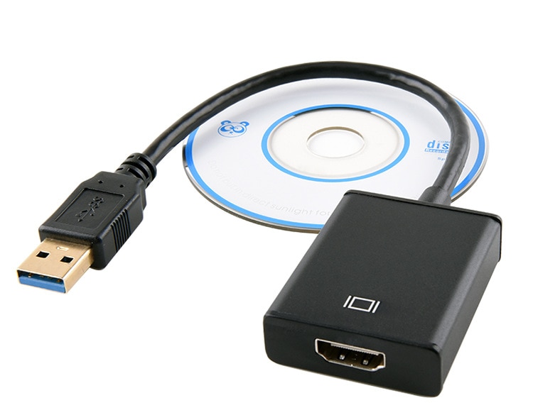 USB 3.0 to HDMI Converter Adapter Cable Multi Monitor Adapter External Video Card HD 1080P