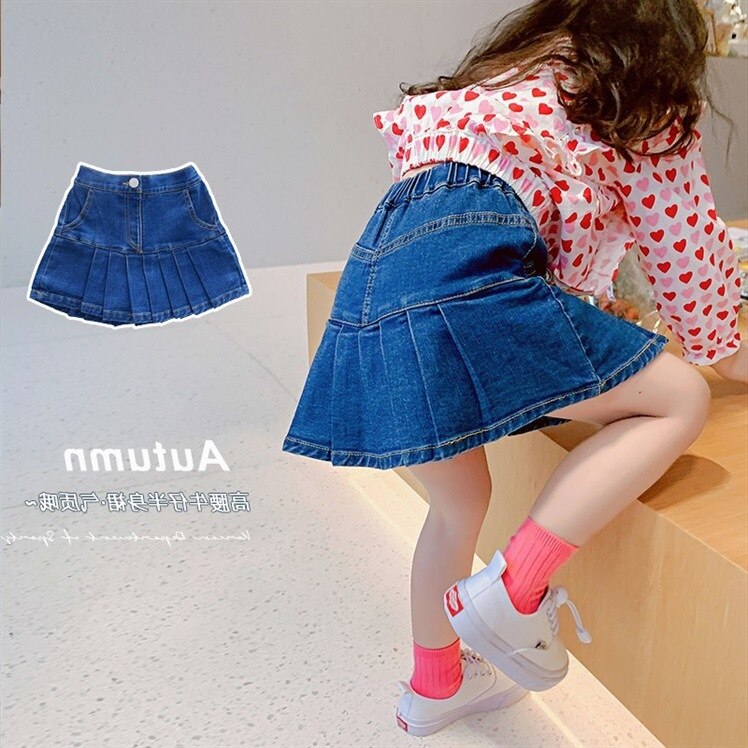 2022 Spring Summer Girls Casual Jeans Skirt