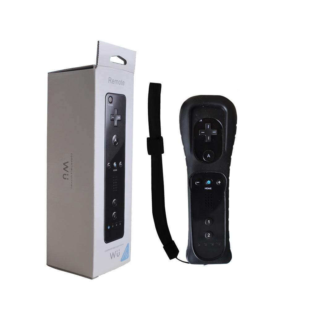 Mando a distancia inalámbrico Bluetooth con Sensor de movimiento negro para juego de consola Nintendo Wii