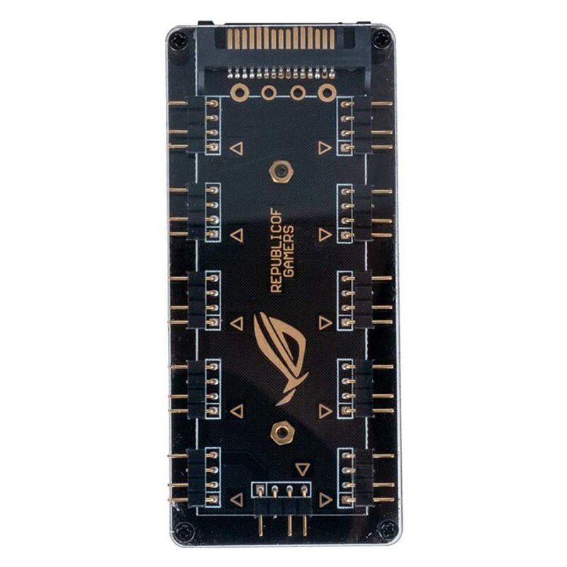 5V 3Pin Rgb Led Splitter 10-Poort Hub Met 50Cm 3Pin Verlengsnoer, perfect Voor Veel Rgb