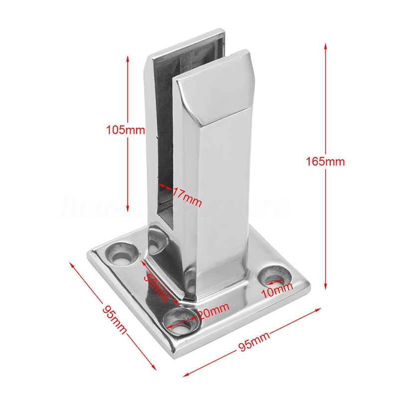 Trap Vloer Glas Zwembad Hek Balustrade Post Klem Reling Armatuur Houder Vloer Glasklem Floor Deck Mount Ondersteuning Rack Klem