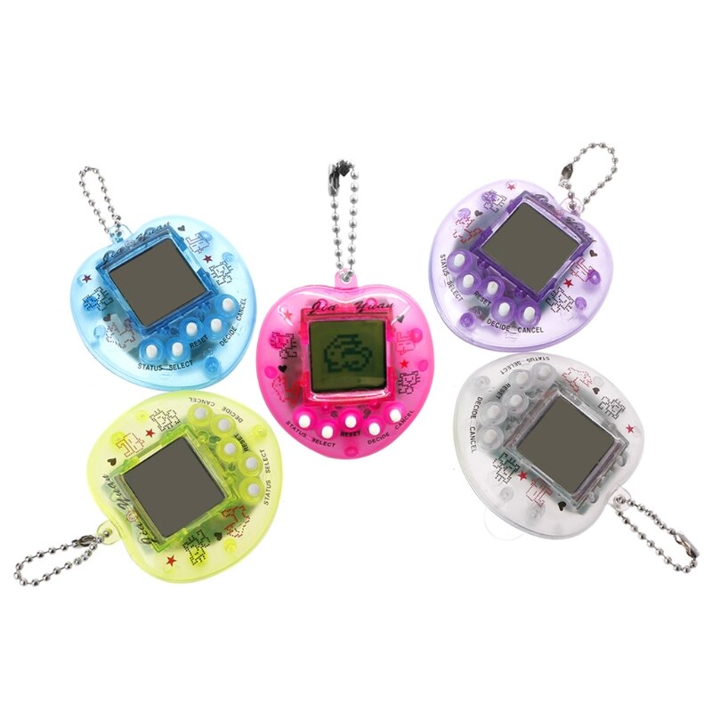 Leuke Hartvorm Lcd Virtuele Digitale Huisdier Elektronische Game Machine Met Sleutelhanger B85B
