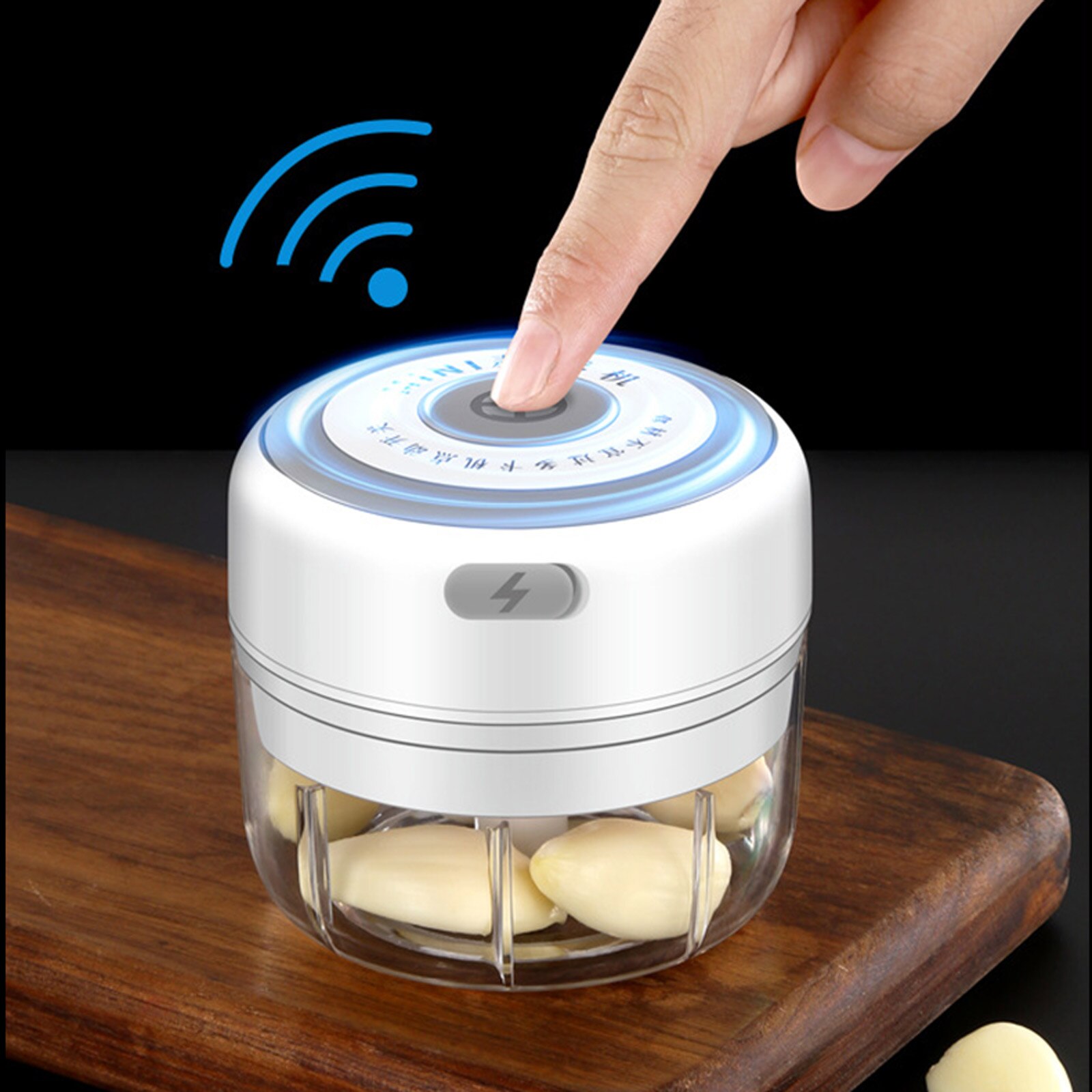 Groente Stamper Machine Mini Draadloze Keuken Gadget Elektrische Handheld Gehakt Knoflook Groente Squeezer