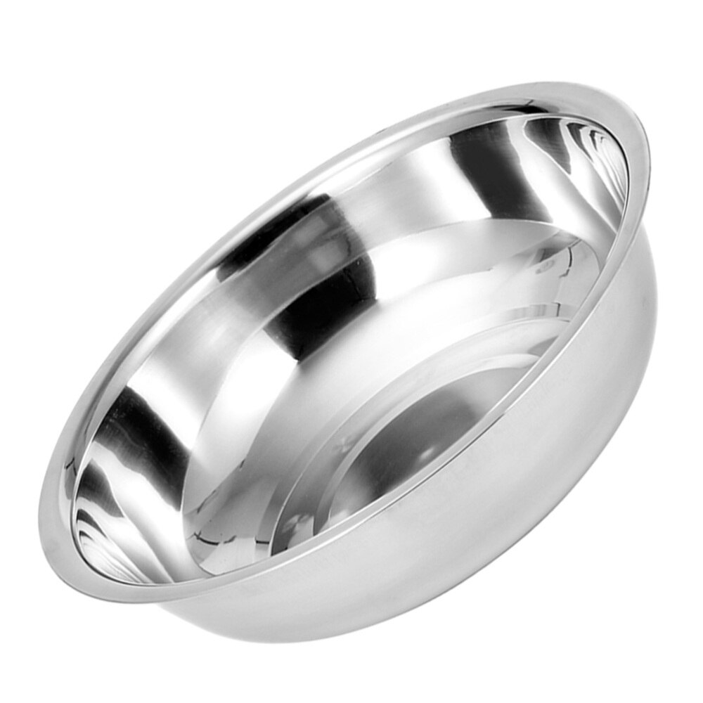 1Pc Salade Mengkom Rvs Servies Groente Wastafel: Silver