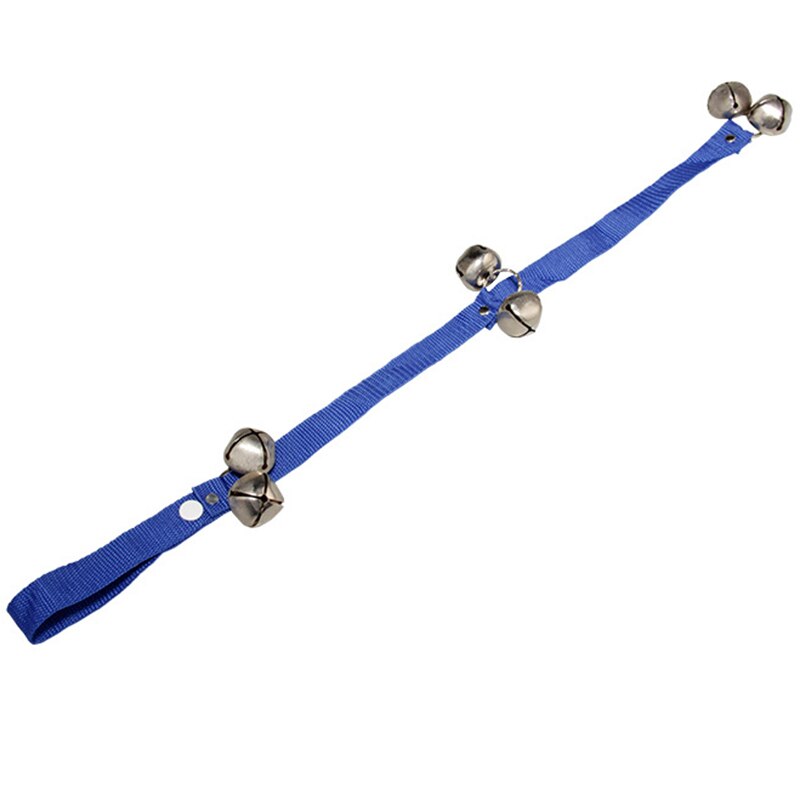 Dog Doorbells Premium Thick Durable Adjustable Strap Door Bell for Door Potty Training LC: Dark blue