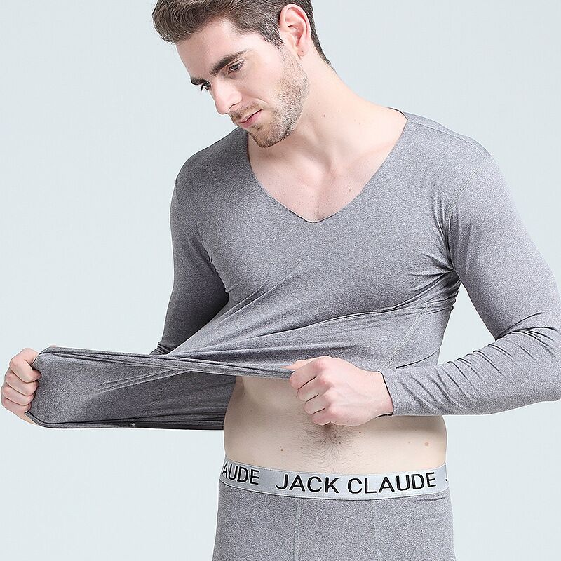 Lange johns herre høst vinter termisk undertøy sett herre topper+bukser 2 deler sett hold varmen tykk pluss størrelse 4xl termica homem