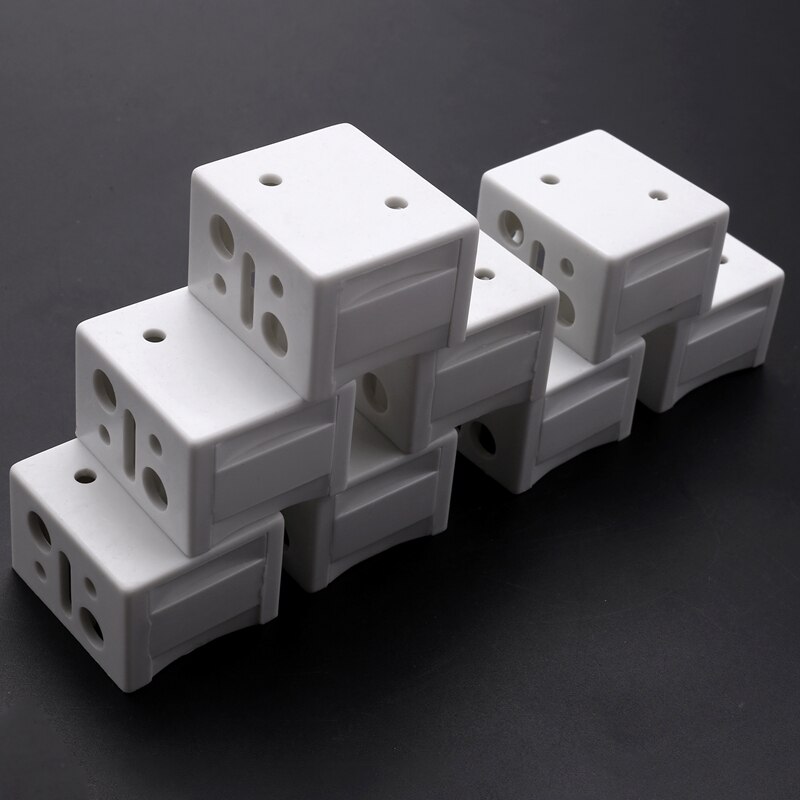 Soportes ciegos de 1 pulgada, caja de perfil blanco, soporte de montaje para ventana, persianas, soporte de Riel (8)