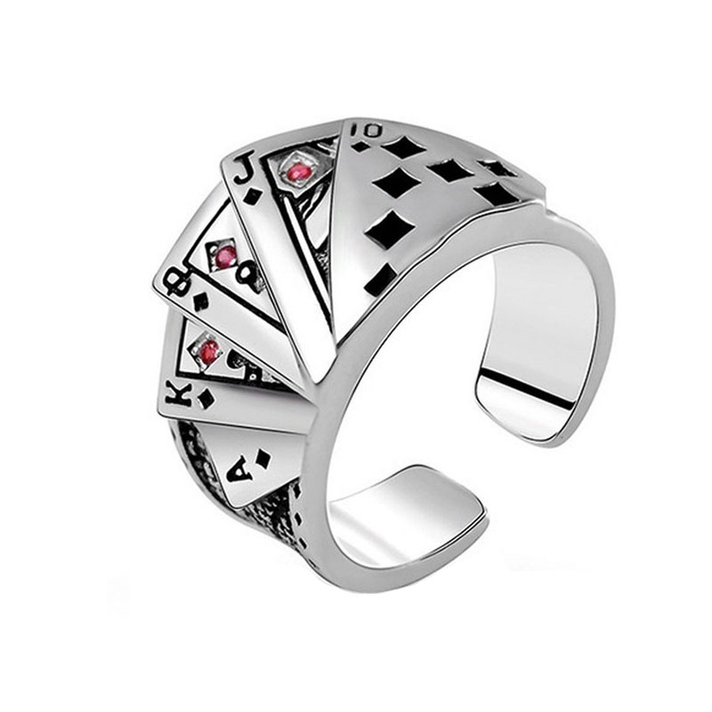 Anillos góticos Retro Para hombre y mujer, joyería de aleación de acero de titanio, color plateado antiguo, estilo Hip Hop, Rock