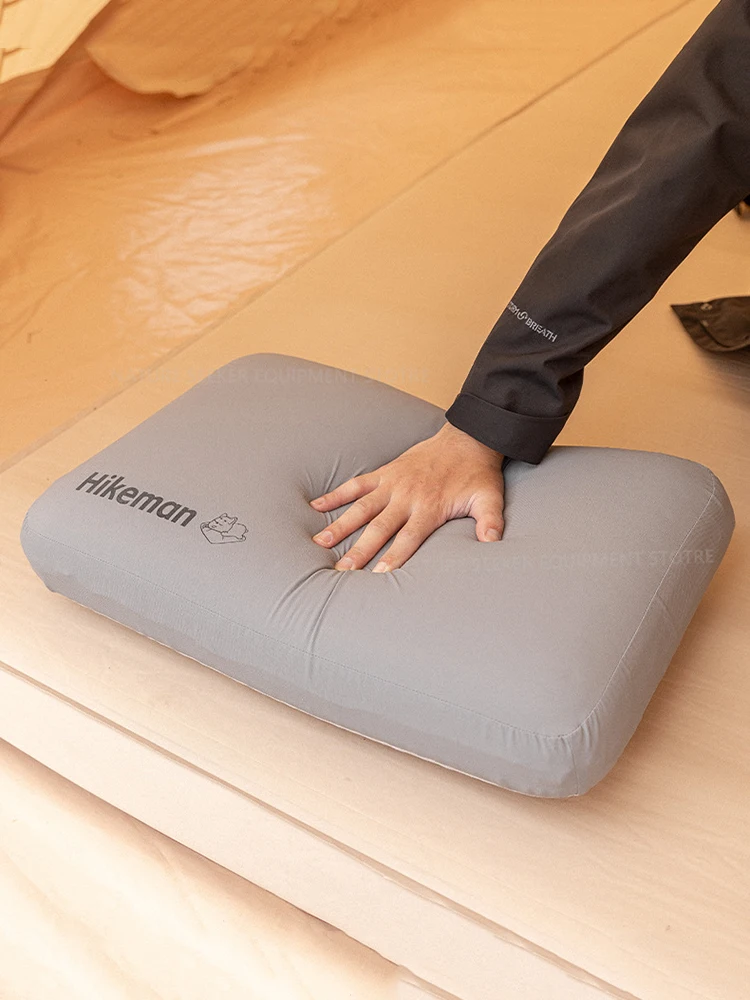 HIEllMAN-Oreiller de camping respirant en mousse à mémoire de forme, équipement de sommeil confortable, équipement de voyage, santé cervicale, oreillers de sieste