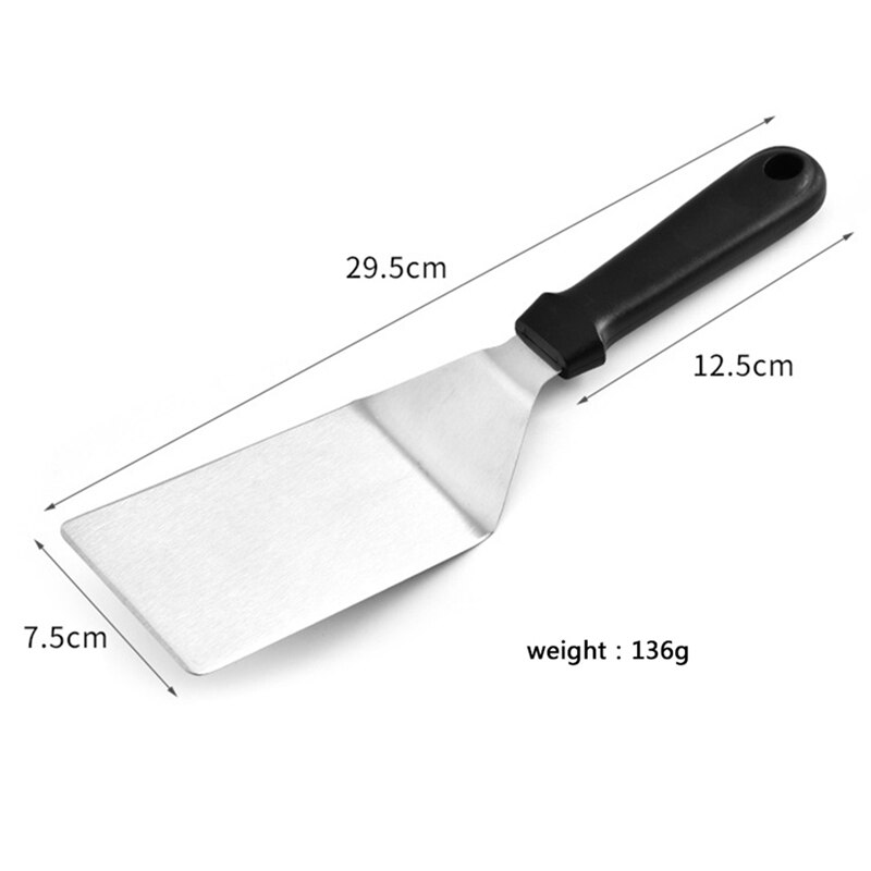 Stainless Steel Steak Shovel Cooking Utensils For Fried Steak Shovel Long Handle Pizza Baking Cake BBQ Spatula Kitchen Tools