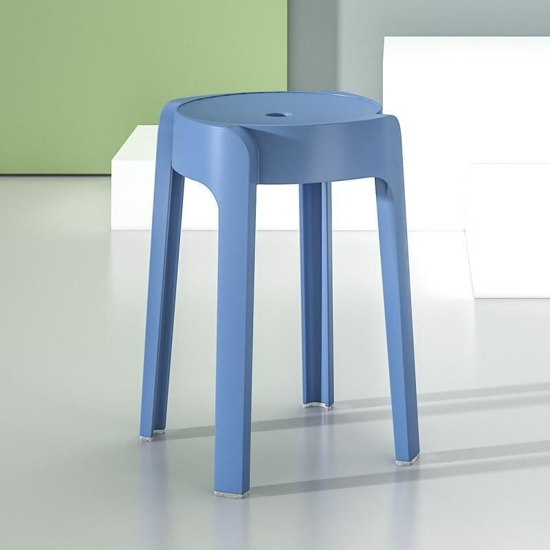 Thuis Gebruik Kan Worden Gestapeld Plastic Krukken Meubels Fortabele Kruk Ronde Kruk Mode Creatieve Hoge Nordic Eenvoudige Stoel Poef: 7
