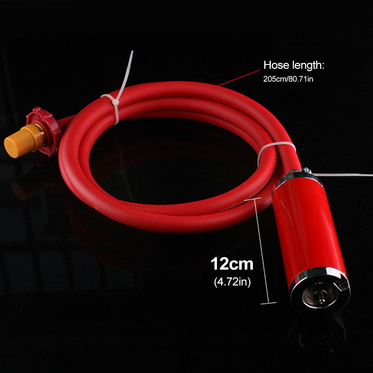 Electronic Ignition Spray Gun Head Liquefied High Temperature Gas Welding Gun With 205cm Hose