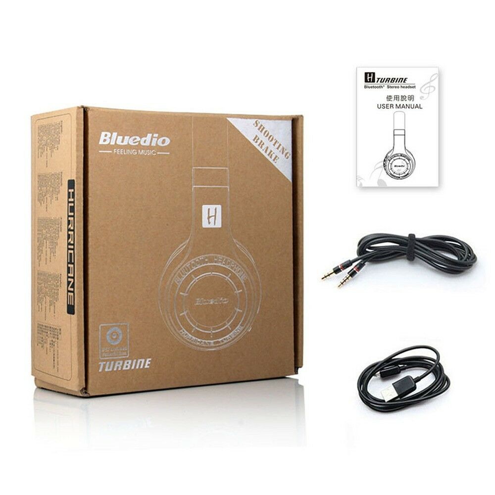Bluetooth 4.1 Draadloze Stereo Hoofdtelefoon Headset Bluedio Turbine Hurricane Oortelefoon