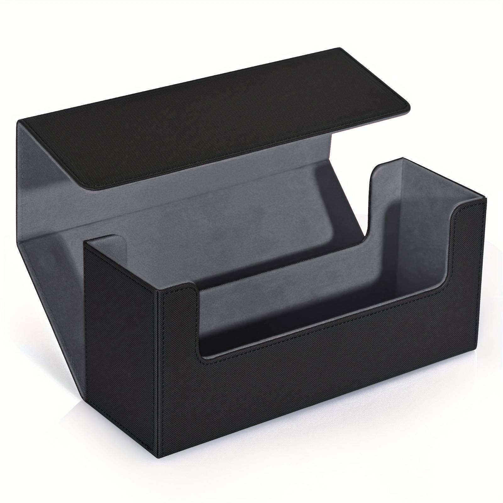 Caja de almacenamiento para tarjetas magnéticas, portatarjetas de 35PT, Compatible con tarjetas deportivas TCG, 36: Gris