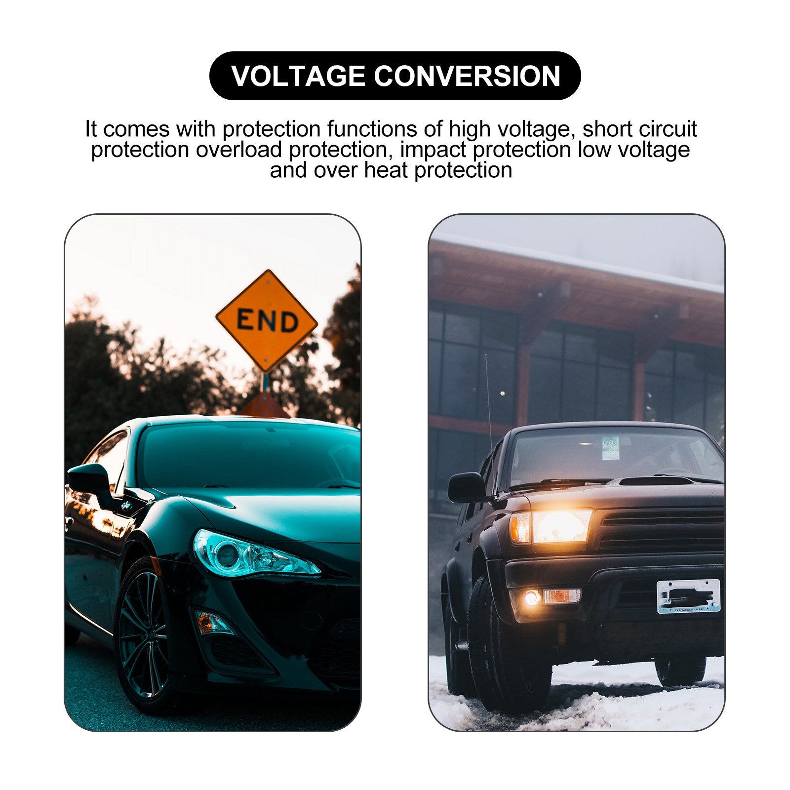 1 Set DC 12V zu AC 220V 300W Automobil Auto Konverter Inverter