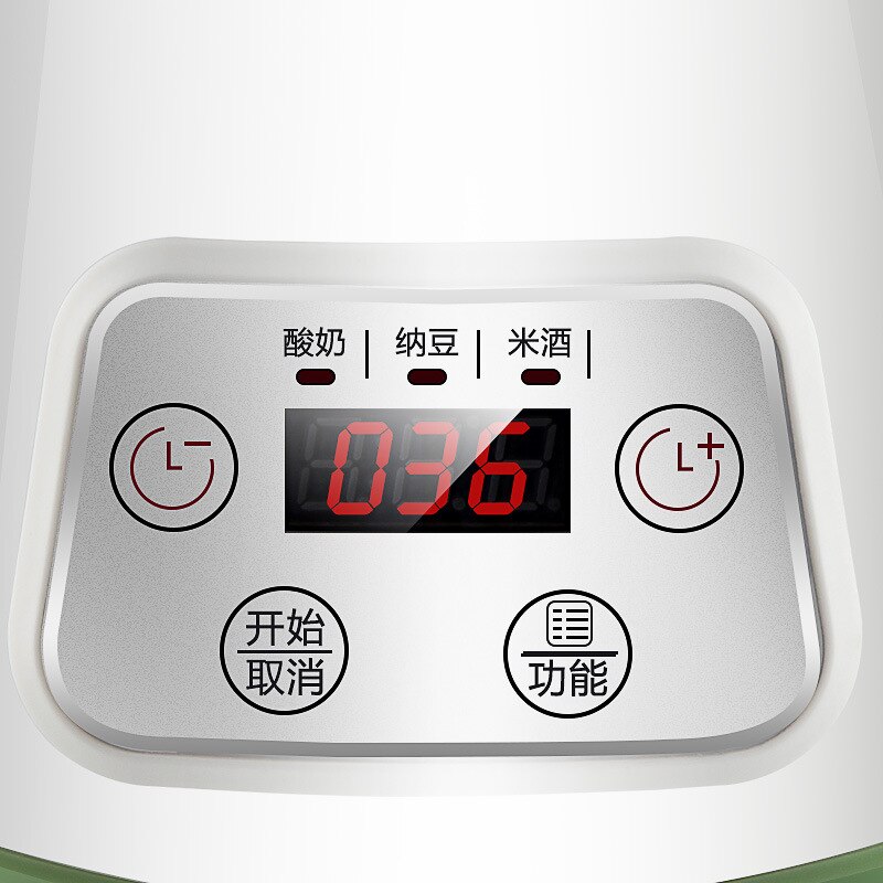 Home Automatic Yogurt Machine Mini Homemade Rice Wine Natto Machine Glass Liner with Cup