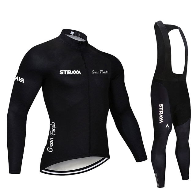Camisa de ciclismo dos homens terno respirável mtb bicicleta ciclismo roupas inverno velo térmico manga longa camisa da bicicleta calças acolchoadas: Black / 3 XG