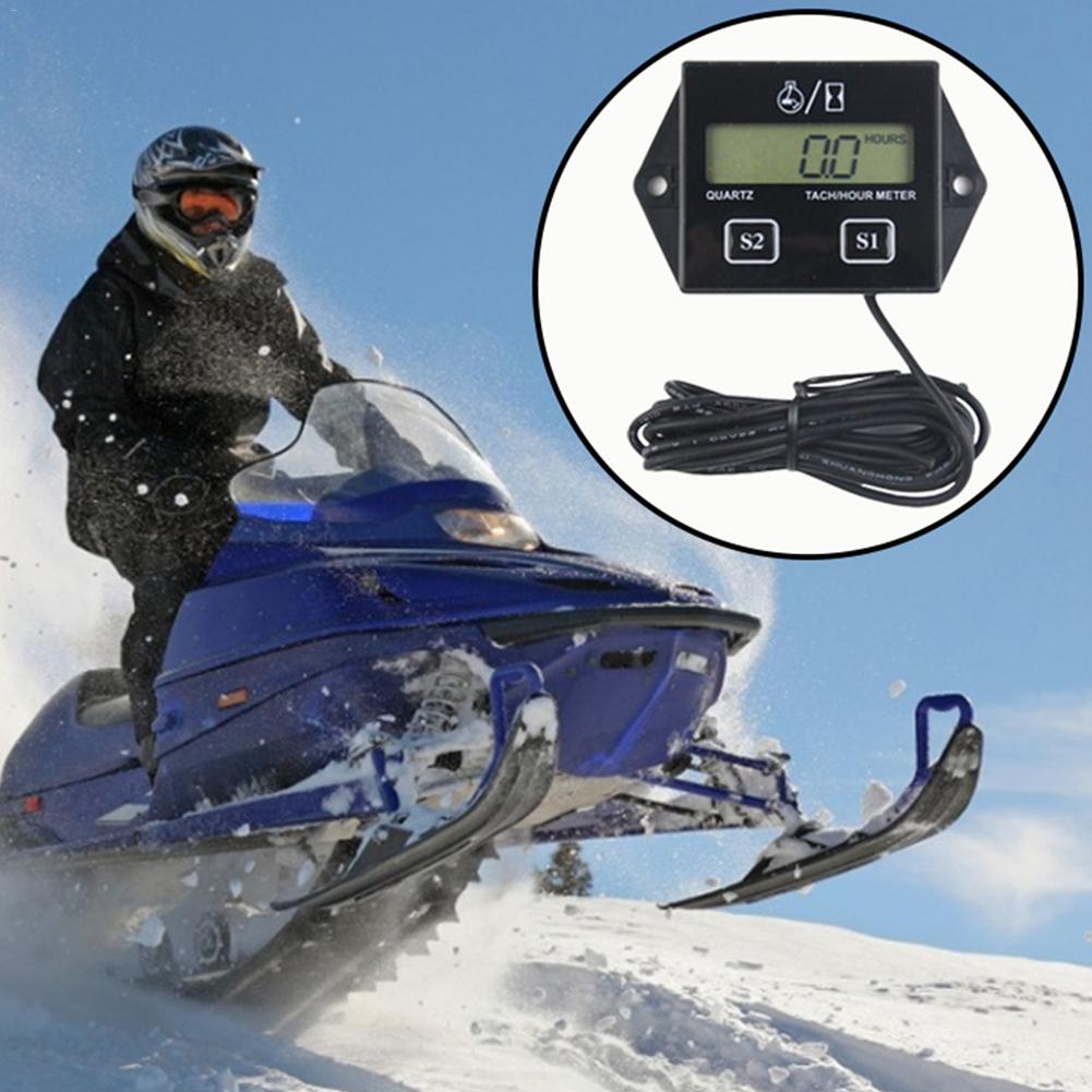 2 4-takt Accumuleren Timers Digitale Display Benzinemotor Toerenteller Timer Vervangbare Batterij Inductieve