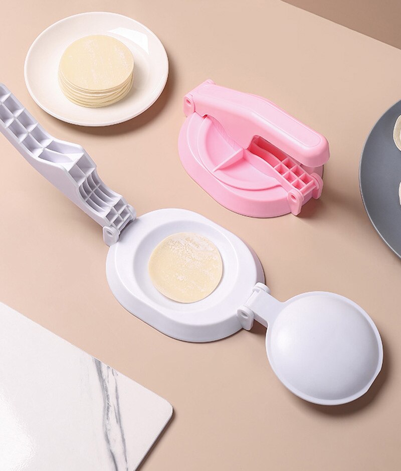Máquina de prensa de estilo chino para el hogar, utensilio para hacer dumplings de piel, molde de prensa de piel Manual de cocina, herramienta para hacer dumplings