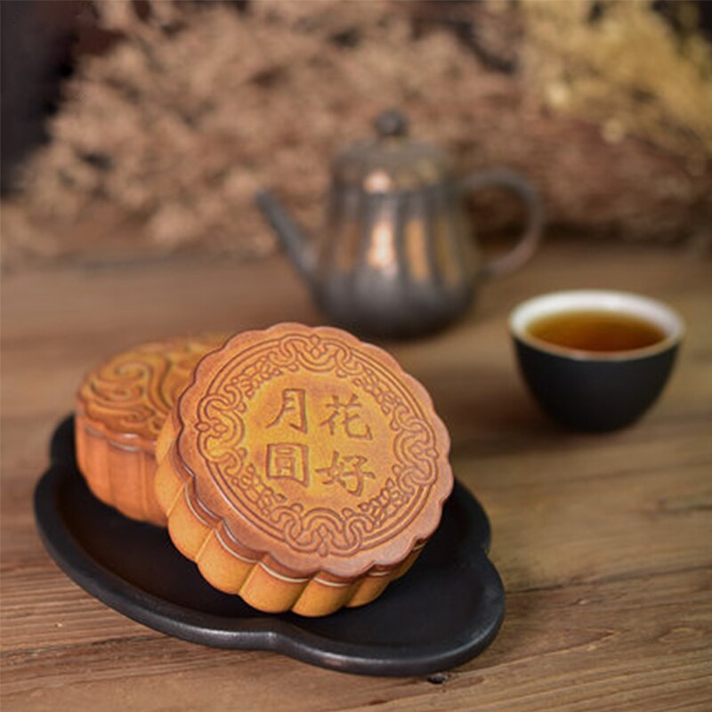 Mooncake tea caddy keraaminen matka kannettava sinetöity kattila pieni kivitavara säilytyspurkki teeastiasto teevarasto teecaddy