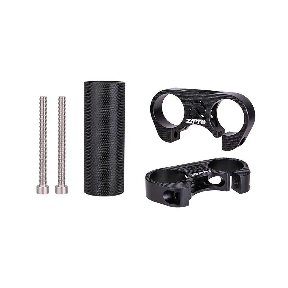 ZTTO Aluminum Folding Bike Extended Stem Ultralight 25.4mm handlebar Extension 45mm Out front stem Adjustable Riser
