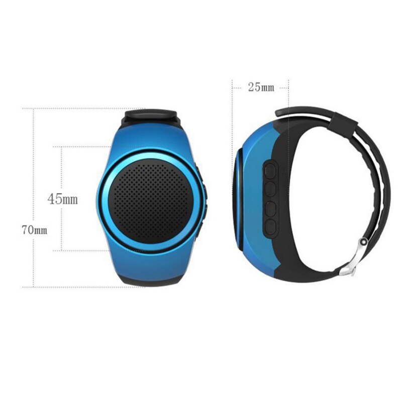 Ubit B20 Bluetooth Sports Music Watch Portable Mini Watch Bluetooth 2.1+EDR Sport Speaker TF Card FM Audio Radio Speakers mp3