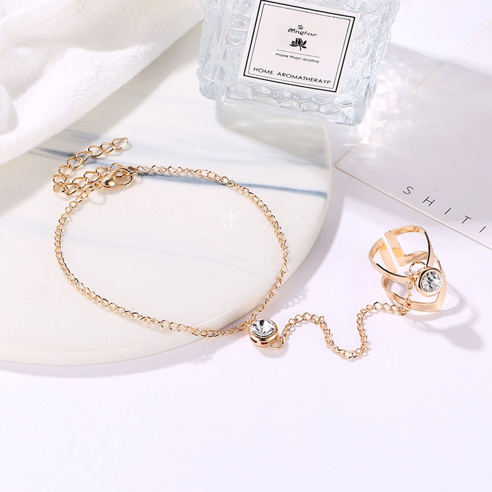 Conjunto de pulsera de hojas huecas para mujer, brazalete bohemio de Color dorado y plateado, accesorios de joyería para