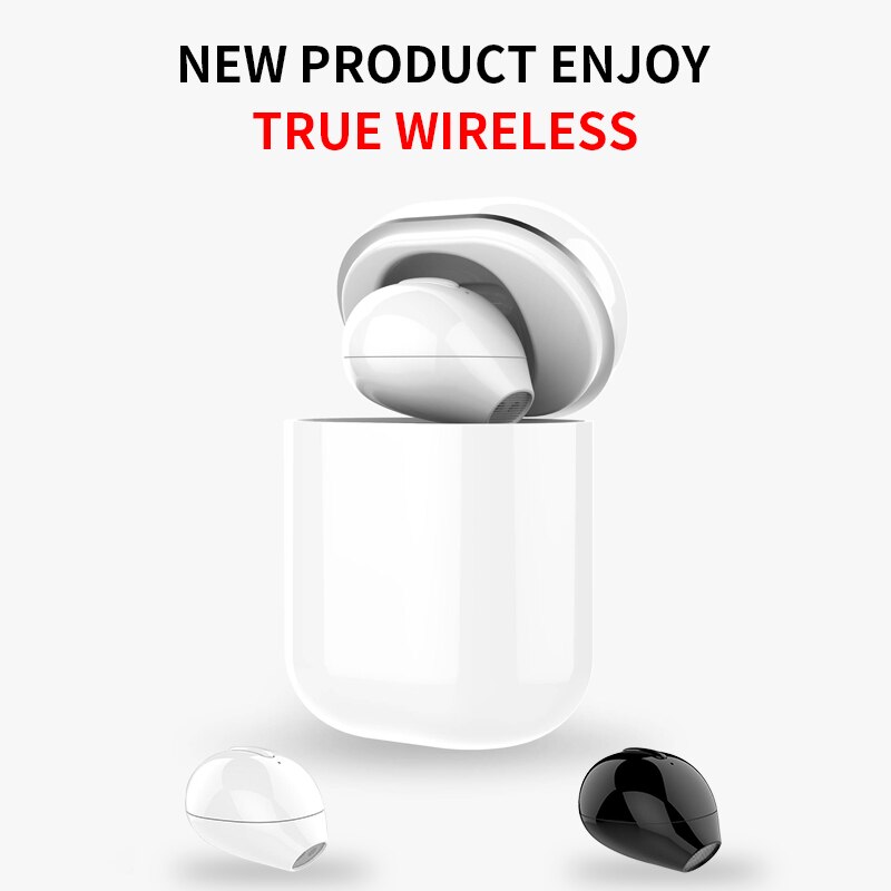 Mini Wireless Headphones Hidden Bluetooth Earphone Button Control Earbuds 3D Stereo Music Headsets Waterproof With Microphone