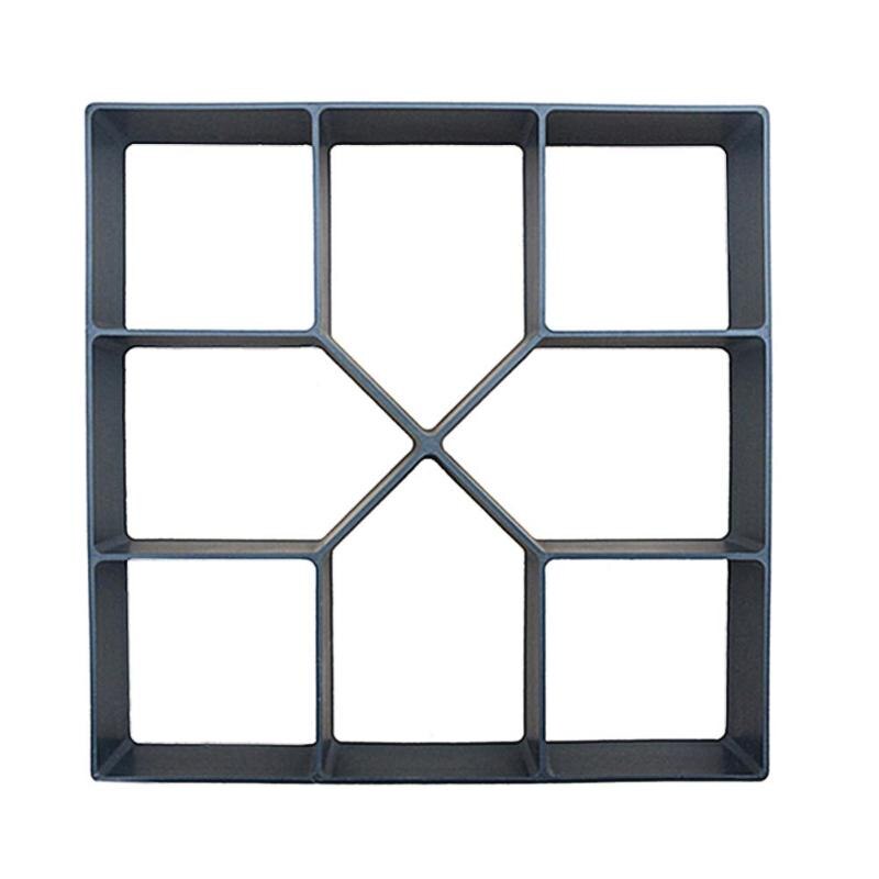 Plastic Garden Path Maker Mold Reusable Concrete Cement Stepping Stone Paver Walk Mould DIY Plastic Path Brick Maker Mold: J