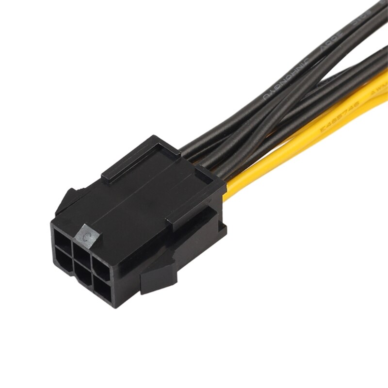 6-pin Female to Dual 8-pin Male Graphics Card Connector PC Power Cable,Splitter Extension Cord Wire for Graphic Card CPU