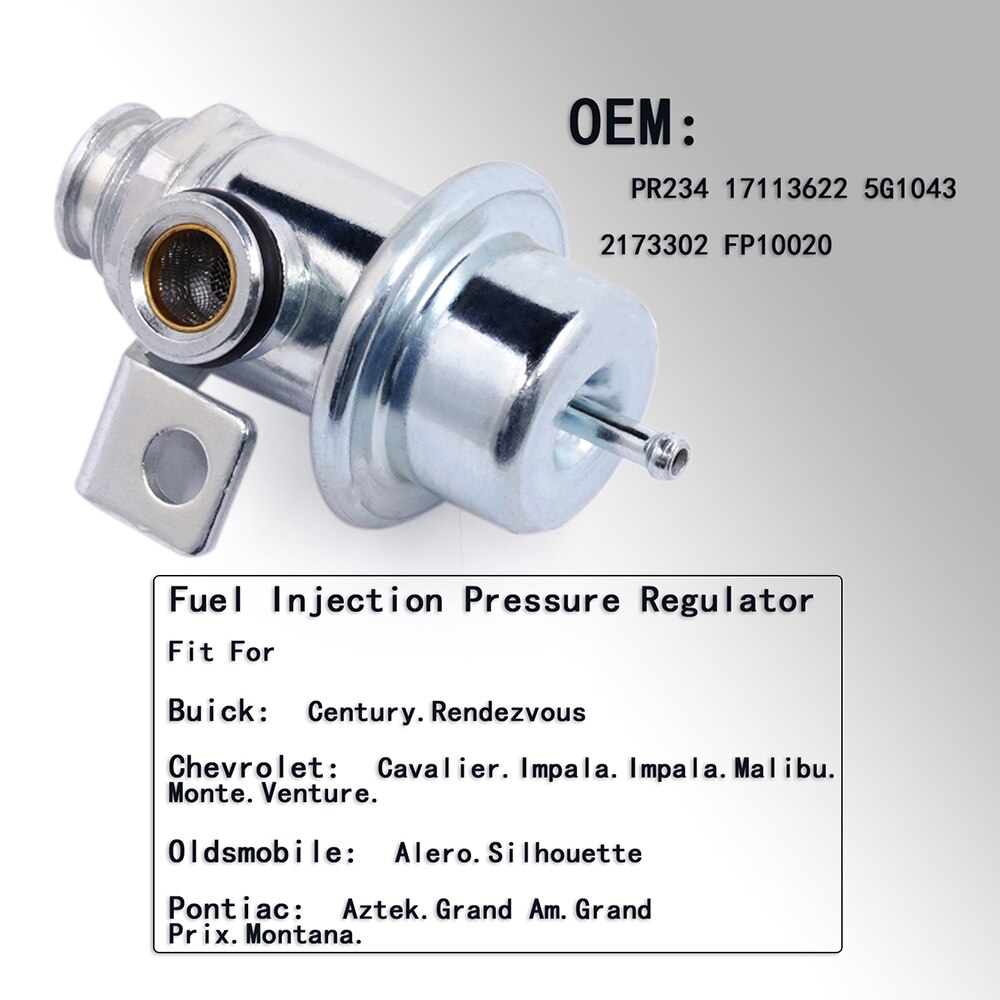 Regulador de presión de inyección de combustible para Buick olsmobile, Alero, Cutlass, Chevrolet, Pontiac, Montana, Sunfire 17120440, PR216T, 22852