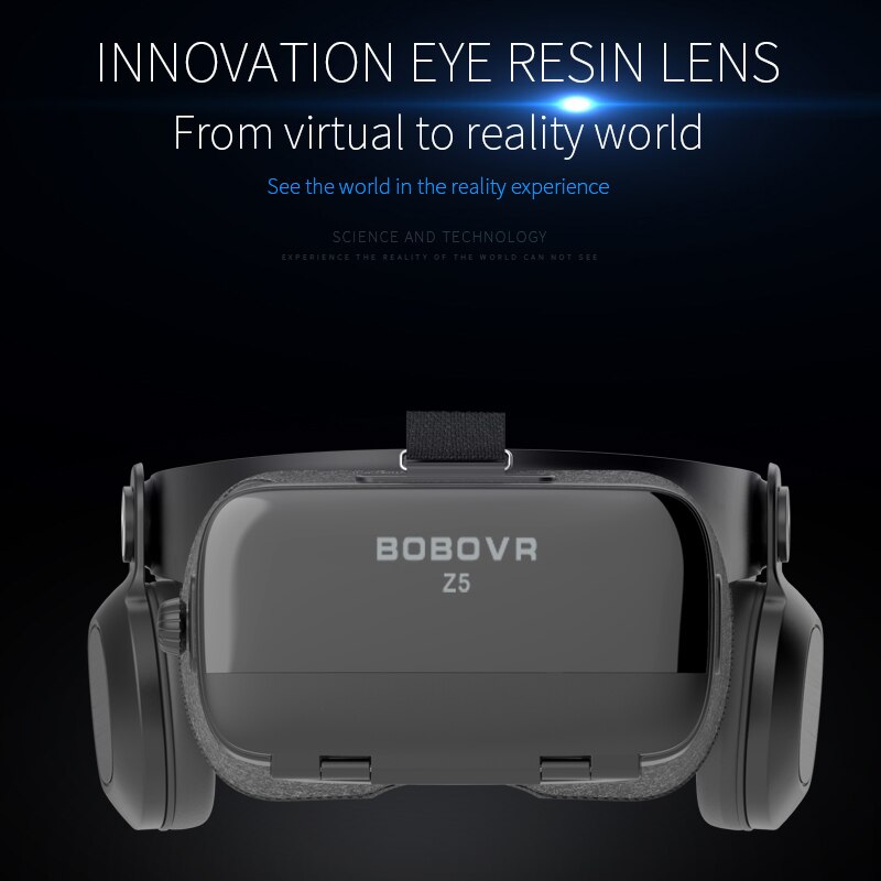 BOBOVR Z5 120 FOV VR Virtual Reality Glasses Remote 3D Android Cardboard VR 3D Headset Stereo Helmet for Smartphones 4.7-6.2