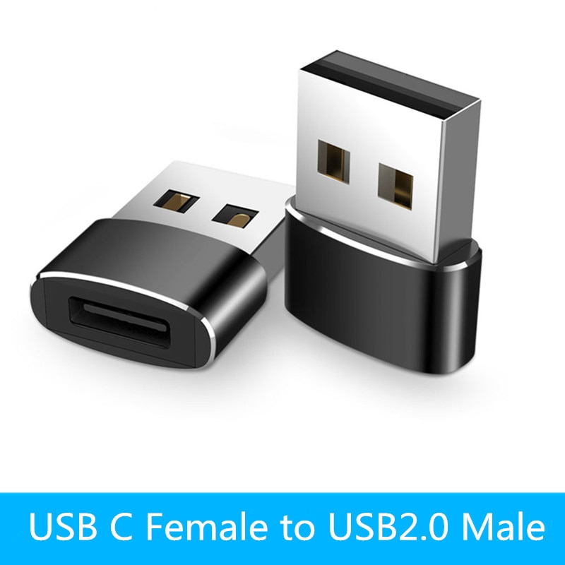 Type C Adapter USB C Vrouwelijke om USB2.0 Mannelijke Converter Type-C OTG Kabel voor Samsung Galaxy s8 s9 huawei P20
