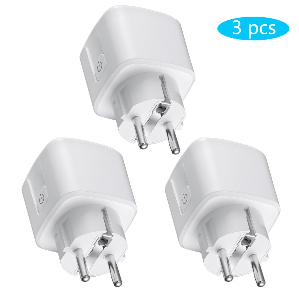 Smart Tuya ZigBee Power Plug Outlet Smart Life App Remote Control Timer Energy Monitor Outlet Works With Alexa Google Home: Zigbee Plug 3pcs