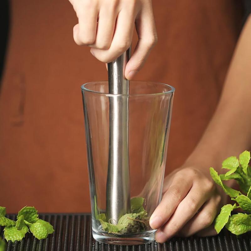 Stainless Steel Broken Popsicle Cocktail Swimstick Lemon Crushing Stick Drink Fruit Muddler Crushed Ice Barware Tool