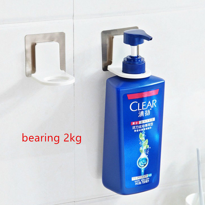 Bathroom Shampoo Shower Gel Bottle Holder Shelves Stainless Steel Hanger Wall Mounted Stand Suction Cup Hand washing Pothook