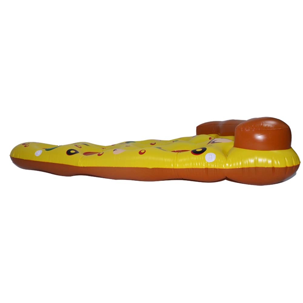 JIAINF Aufblasbare Nette Pizza form getränke float Reihe Dreieck schwimmen float tasse halter party spielzeug wasser matratze für getränke tassen