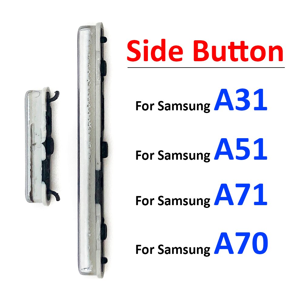 Nowy dla Samsung A31 A315F A51 A515F A70 A705F A71 A715F przycisk zasilania + głośności przycisk boczny klucz części zamienne