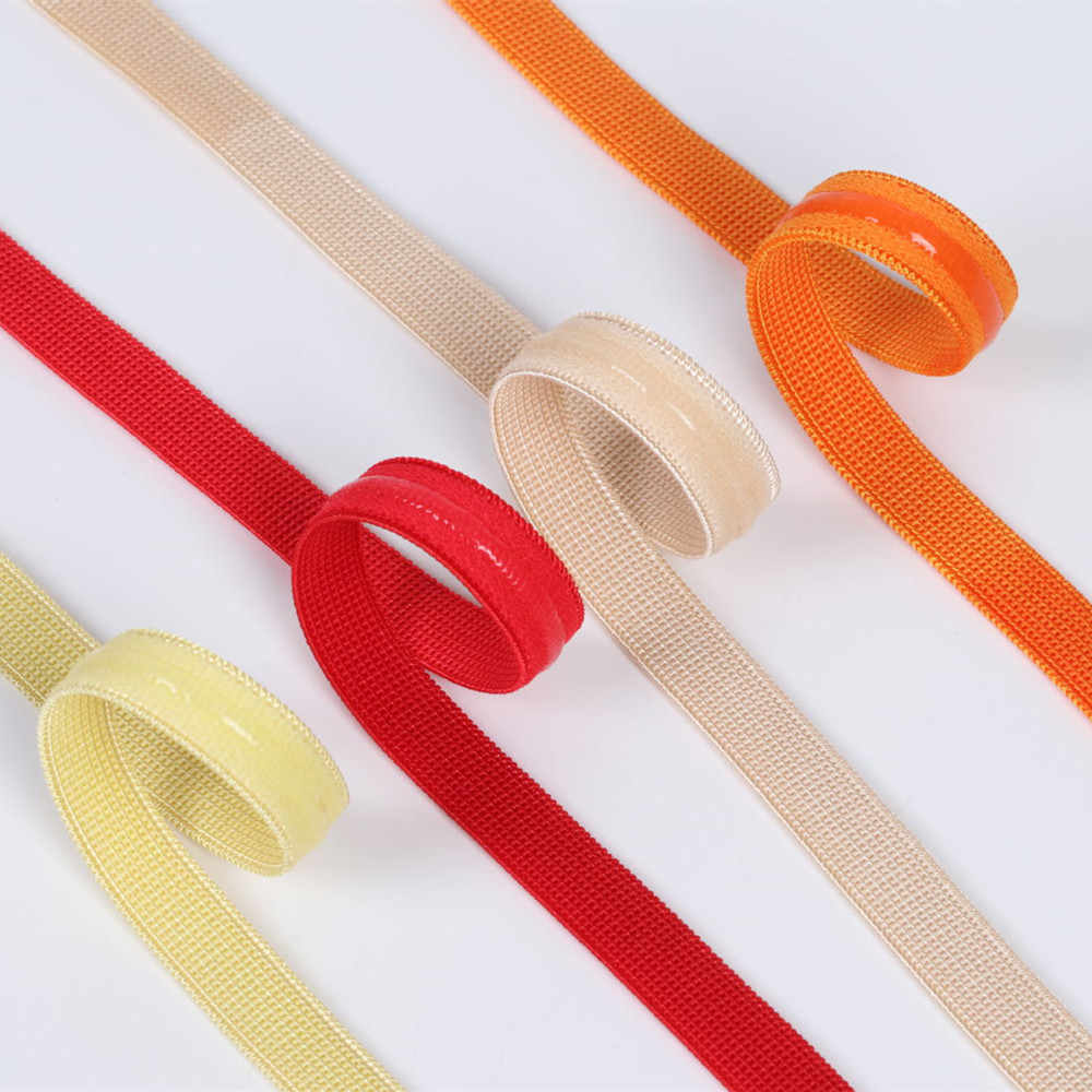 Banda elástica antideslizante de silicona transparente de 2 metros y 10mm, correa de ropa interior de Color, correas de encaje elásticas de goma, Material de cinturón DIY