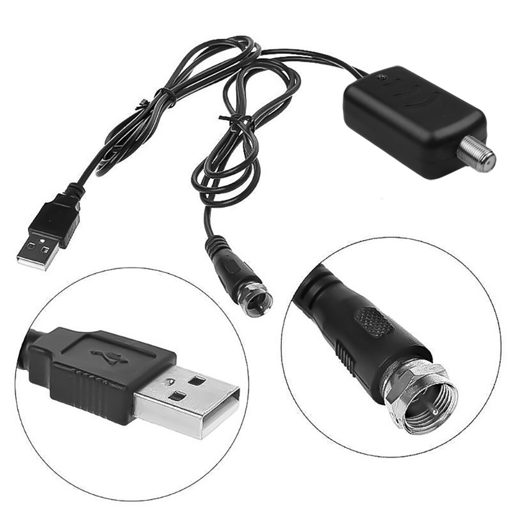 kebidumei TV Signal Amplifier Booster Digital HD for Cable TV Fox HDTV Antenna HD Channel Amplifier With USB
