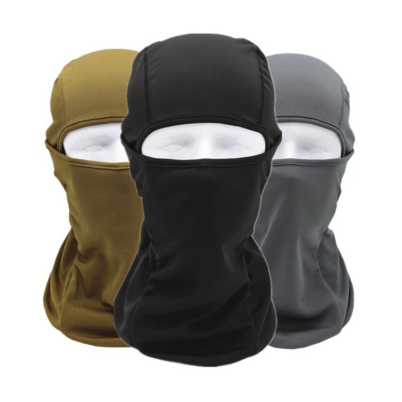 Lente Zomer Winddicht Ademend Balaclava Masker Goede Volledige Gezicht Ski Mask Mesh Stof Effen Kleur Balaclava